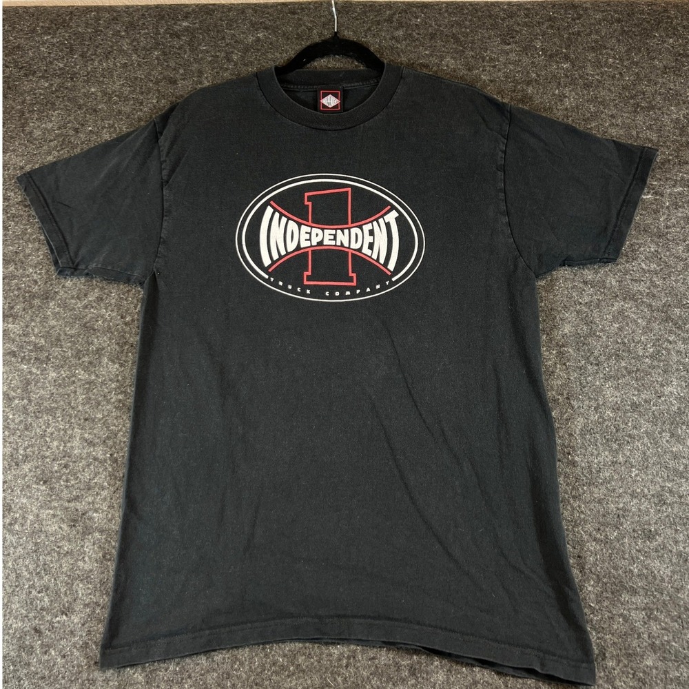 Independent Truck Company T-Shirt Mens Black Short Sleeve Skate Graphic Tee L